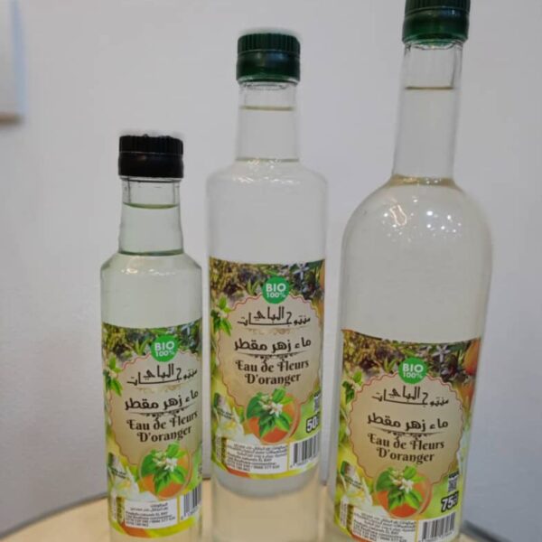 ماء الزهر ، طبيعي مستخلص بالطريقة التقليدية ، 1 لتر